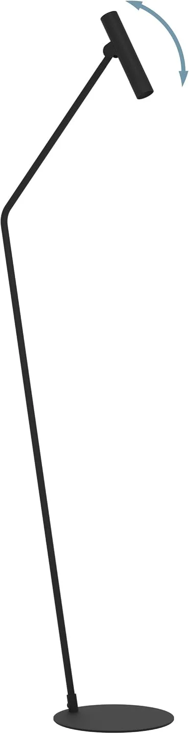 چراغ ایستاده ال ای دی EGLO مدل Almudaina با نورافکن قابل تنظیم، چراغ ایستاده فلزی مشکی، چراغ اتاق نشیمن مینیمالیستی، چراغ اتاق نشیمن، سفید گرم، 157 سانتی متر چراغ ایستاده ال ای دی EGLO مدل Almudaina با نورافکن قابل تنظیم، چراغ ایستاده فلزی مشکی، چراغ اتاق نشیمن مینیمالیستی، چراغ اتاق نشیمن، سفید گرم، 157 سانتی متر