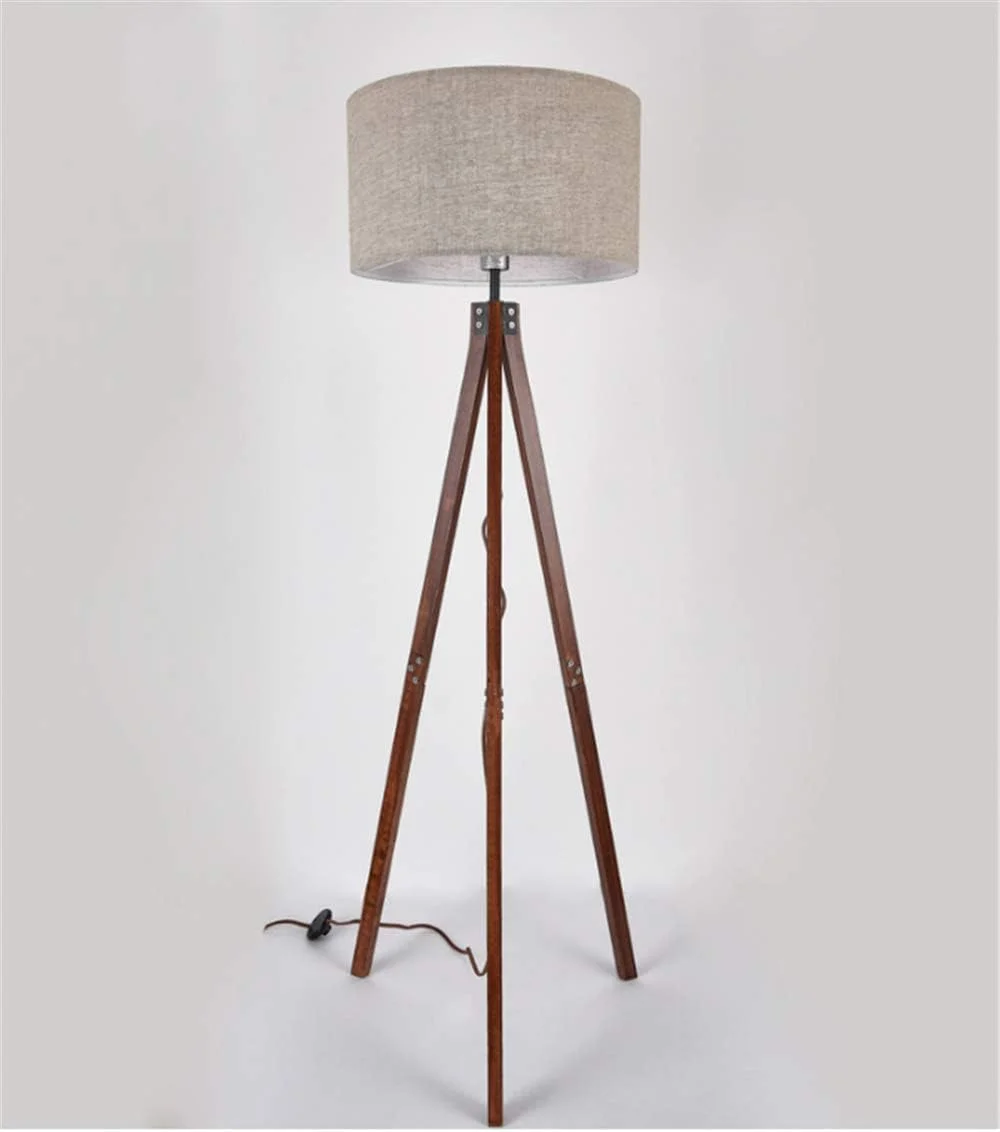 چراغ ایستاده سه پایه LED مدل AM ANNA - چراغ ایستاده برای اتاق نشیمن مدرن - رنگ چوب طبیعی چراغ ایستاده سه پایه LED مدل AM ANNA - چراغ ایستاده برای اتاق نشیمن مدرن - رنگ چوب طبیعی