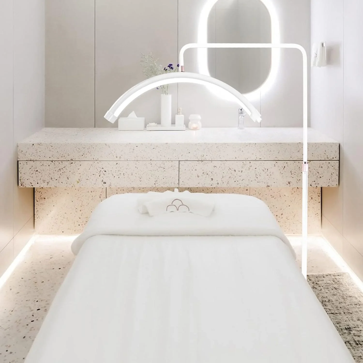 چراغ مژه LED ADORZ، چراغ اکستنشن مژه، چراغ مژه گردن غازی قابل تنظیم 360 درجه با ریموت و پایه، کیت چراغ ایستاده LED 24 اینچی، برای متخصصان زیبایی، آرایشگران، هنرمندان تاتو چراغ مژه LED ADORZ، چراغ اکستنشن مژه، چراغ مژه گردن غازی قابل تنظیم 360 درجه با ریموت و پایه، کیت چراغ ایستاده LED 24 اینچی، برای متخصصان زیبایی، آرایشگران، هنرمندان تاتو