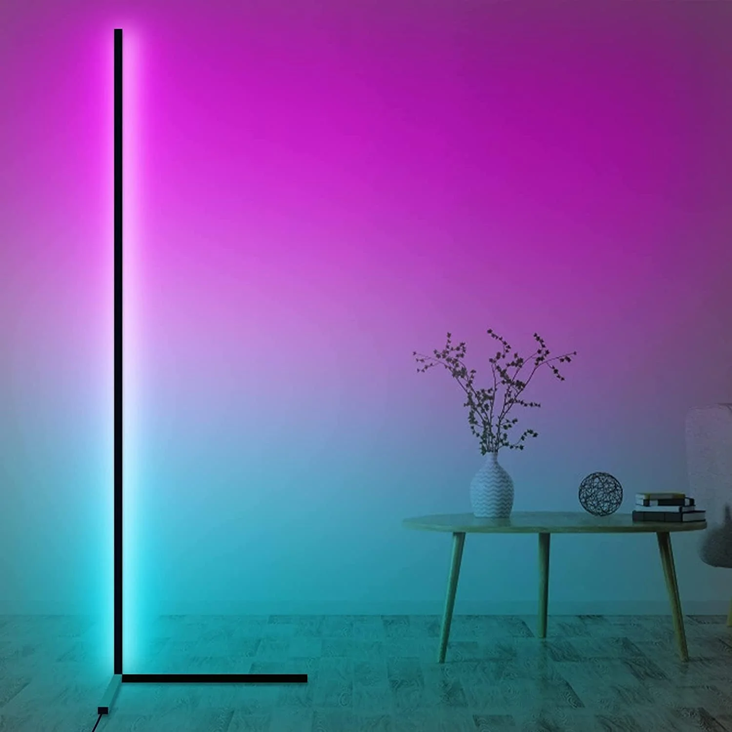 چراغ ایستاده گوشه RGB، چراغ های مدرن تغییر رنگ دهنده، چراغ ایستاده بلند 140 سانتی متری با کنترل از راه دور، چراغ های رنگارنگ فلزی برای اتاق نشیمن، اتاق خواب، اتاق بازی، مشکی (مشکی تیره) چراغ ایستاده گوشه RGB، چراغ های مدرن تغییر رنگ دهنده، چراغ ایستاده بلند 140 سانتی متری با کنترل از راه دور، چراغ های رنگارنگ فلزی برای اتاق نشیمن، اتاق خواب، اتاق بازی، مشکی (مشکی تیره)