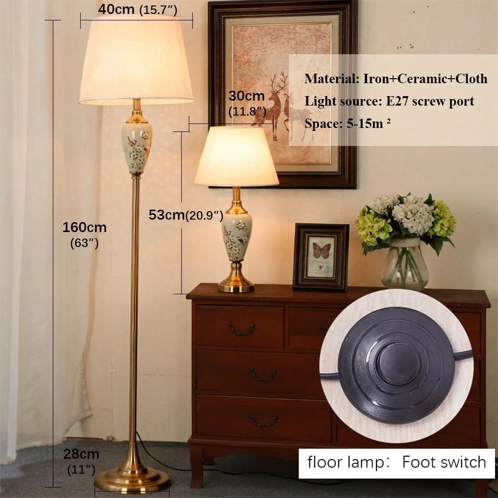 چراغ ایستاده لوکس مدرن، چراغ کف اتاق نشیمن به سبک رترو آمریکایی، اتاق خواب، مطالعه، ویلا، هتل، چراغ کف ال ای دی خلاقانه اروپایی (I چراغ کف + چراغ رومیزی) چراغ ایستاده لوکس مدرن، چراغ کف اتاق نشیمن به سبک رترو آمریکایی، اتاق خواب، مطالعه، ویلا، هتل، چراغ کف ال ای دی خلاقانه اروپایی (I چراغ کف + چراغ رومیزی)