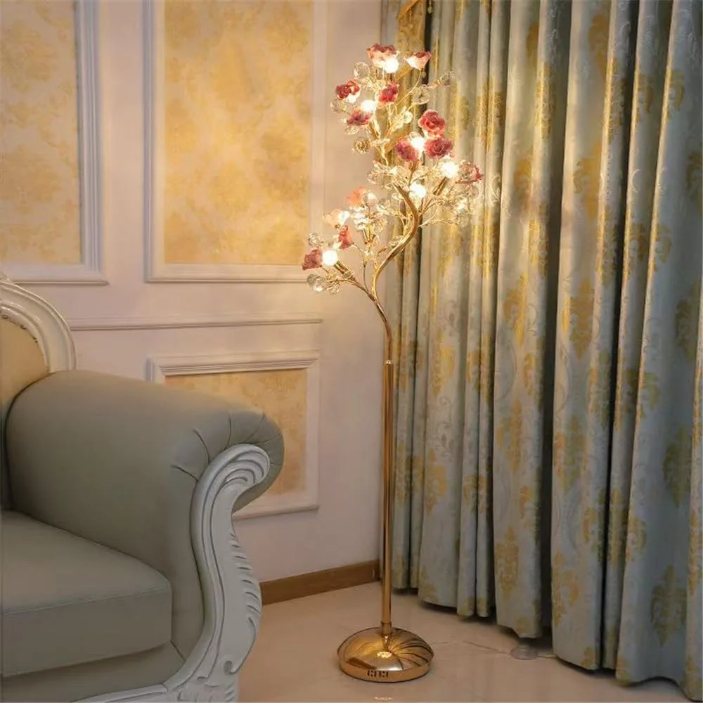 چراغ ایستاده گل سرامیکی مدرن LED، سبک فرانسوی، مناسب اتاق نشیمن، اتاق خواب، اتاق دخترانه، ویلا، کنار مبل، چراغ تزئینی (مدل 1) چراغ ایستاده گل سرامیکی مدرن LED، سبک فرانسوی، مناسب اتاق نشیمن، اتاق خواب، اتاق دخترانه، ویلا، کنار مبل، چراغ تزئینی (مدل 1)