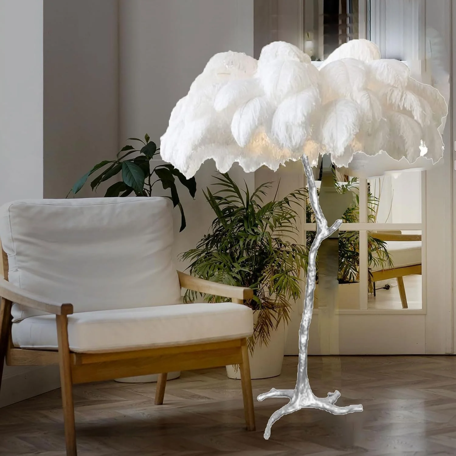 چراغ ایستاده پر دار با قابلیت تنظیم نور در 3 رنگ، دارای کلید پایی، آباژور پر شترمرغ طبیعی، چراغ ایستاده ال ای دی مدرن برای اتاق خواب دخترانه و اتاق نشیمن، لامپ E14، صورتی، 60x55 سانتی متر چراغ ایستاده پر دار با قابلیت تنظیم نور در 3 رنگ، دارای کلید پایی، آباژور پر شترمرغ طبیعی، چراغ ایستاده ال ای دی مدرن برای اتاق خواب دخترانه و اتاق نشیمن، لامپ E14، صورتی، 60x55 سانتی متر