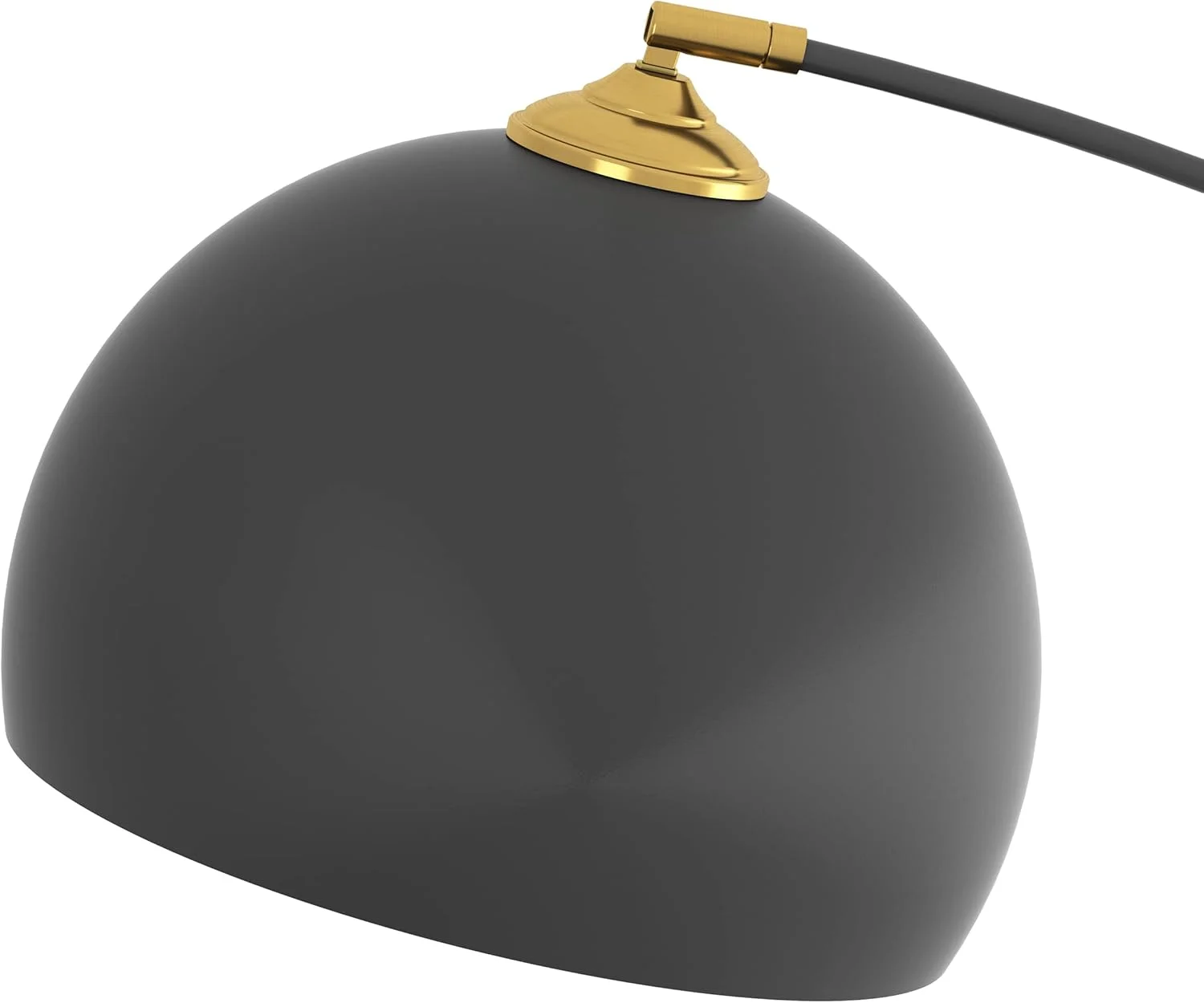 چراغ ایستاده کمانی فلزی مشکی مدرن 167 سانتی متری گت این لایت با سایه فلزی طلایی داخلی و پایه مرمری مشکی واقعی، لامپ شامل نمی شود، IN-0806-1-BK چراغ ایستاده کمانی فلزی مشکی مدرن 167 سانتی متری گت این لایت با سایه فلزی طلایی داخلی و پایه مرمری مشکی واقعی، لامپ شامل نمی شود، IN-0806-1-BK