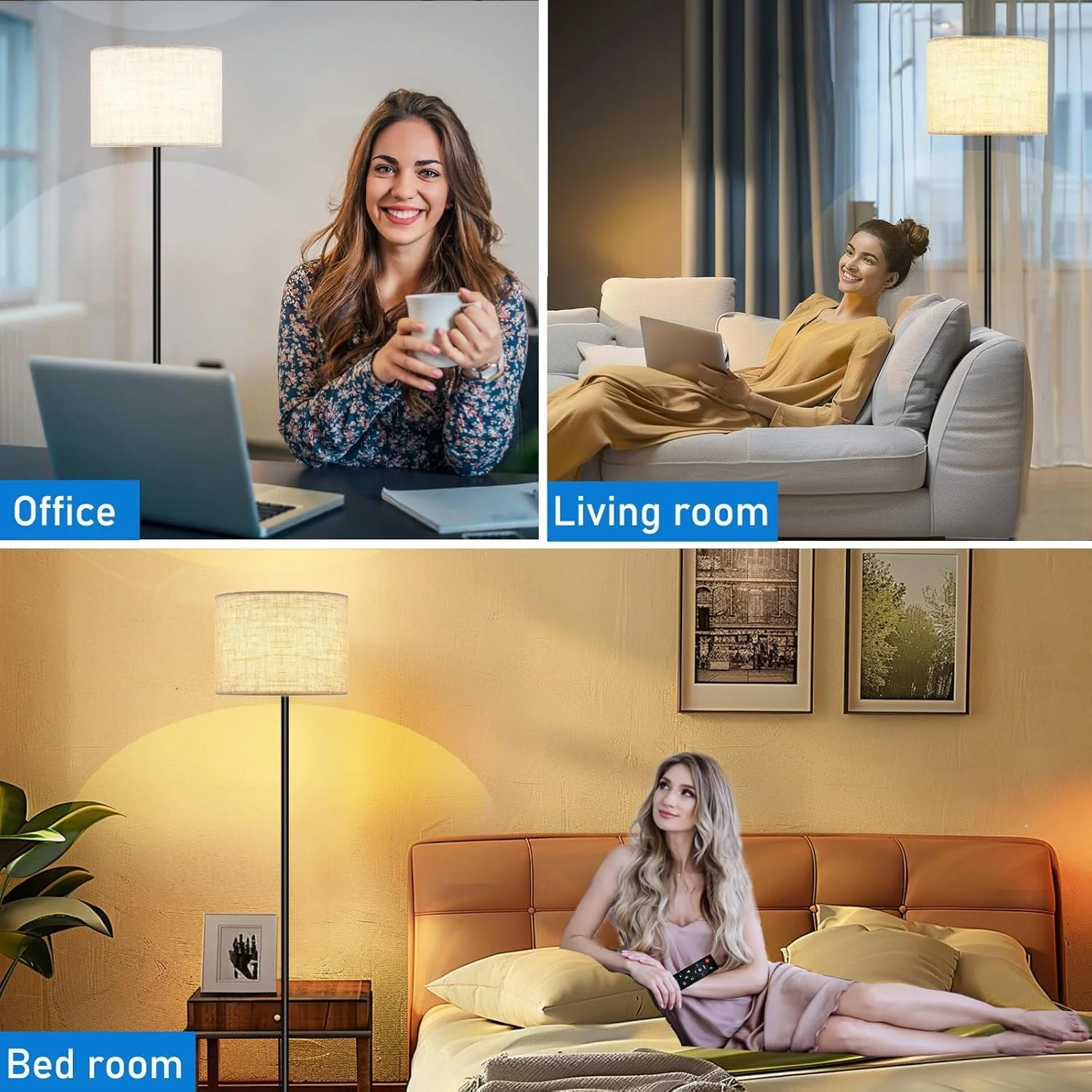 چراغ ایستاده GOGOBAO برای اتاق نشیمن، چراغ ایستاده مدرن با کنترل از راه دور، چراغ ایستاده با قابلیت تنظیم رنگ و دما و کلید پایی، چراغ بلند برای اتاق خواب، دفتر کار، اتاق کودک (لامپ LED 10 واتی) چراغ ایستاده GOGOBAO برای اتاق نشیمن، چراغ ایستاده مدرن با کنترل از راه دور، چراغ ایستاده با قابلیت تنظیم رنگ و دما و کلید پایی، چراغ بلند برای اتاق خواب، دفتر کار، اتاق کودک (لامپ LED 10 واتی)