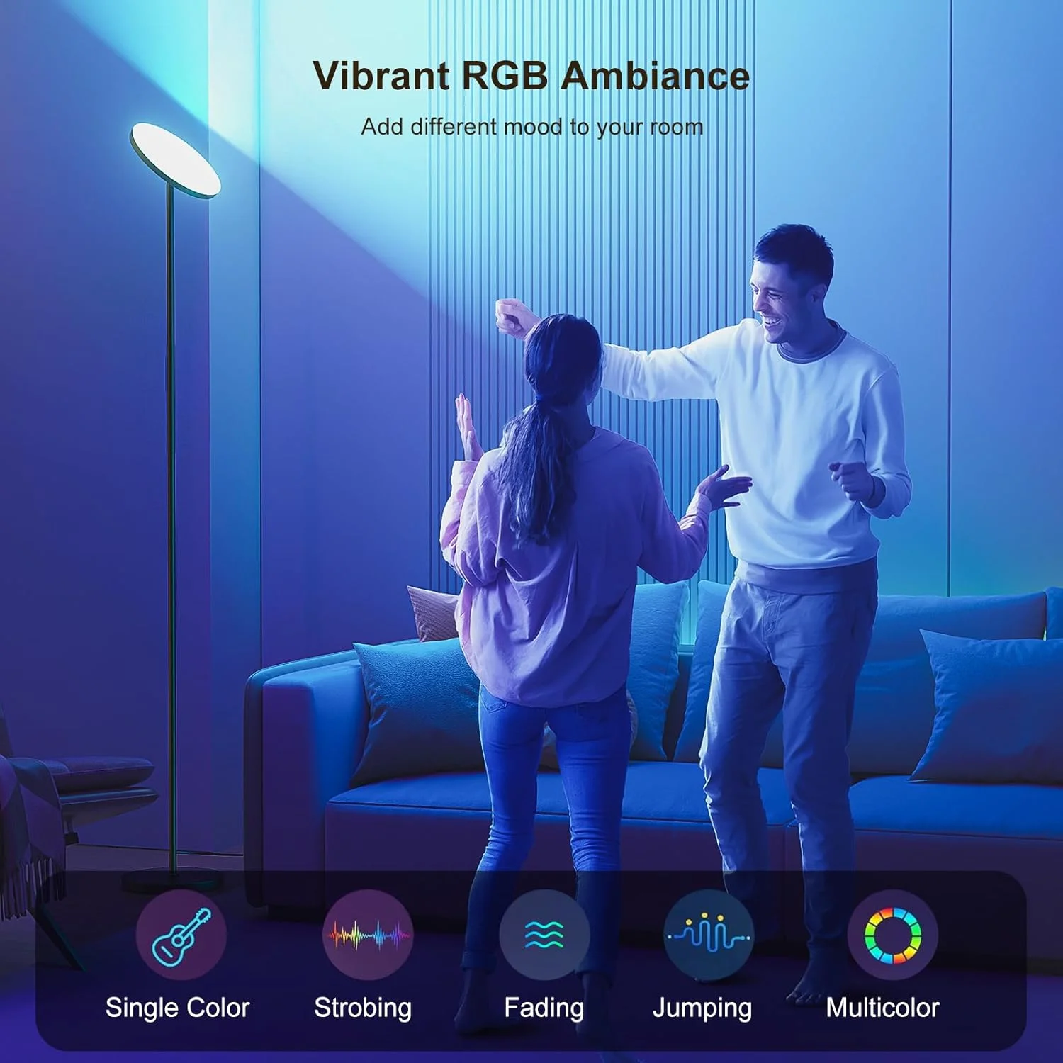 چراغ ایستاده تُرشیِر RGB مدل FULSUNT مناسب اتاق نشیمن، چراغ LED روشن 32 وات / 3200 لومن با ریموت، چراغ بلند مدرن تغییر رنگ با کم نور شدن تدریجی، چراغ گوشه ای 69 اینچی مناسب اتاق خواب، دفتر کار چراغ ایستاده تُرشیِر RGB مدل FULSUNT مناسب اتاق نشیمن، چراغ LED روشن 32 وات / 3200 لومن با ریموت، چراغ بلند مدرن تغییر رنگ با کم نور شدن تدریجی، چراغ گوشه ای 69 اینچی مناسب اتاق خواب، دفتر کار