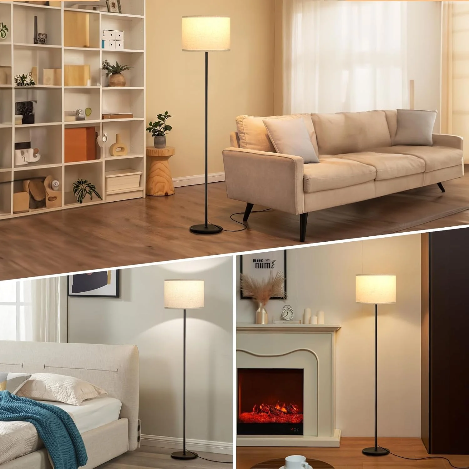 چراغ ایستاده GOGOBAO برای اتاق نشیمن، چراغ ایستاده مدرن با کنترل از راه دور، چراغ ایستاده با قابلیت تنظیم رنگ و دما و کلید پایی، چراغ بلند برای اتاق خواب، دفتر کار، اتاق کودک (لامپ LED 10 واتی) چراغ ایستاده GOGOBAO برای اتاق نشیمن، چراغ ایستاده مدرن با کنترل از راه دور، چراغ ایستاده با قابلیت تنظیم رنگ و دما و کلید پایی، چراغ بلند برای اتاق خواب، دفتر کار، اتاق کودک (لامپ LED 10 واتی)