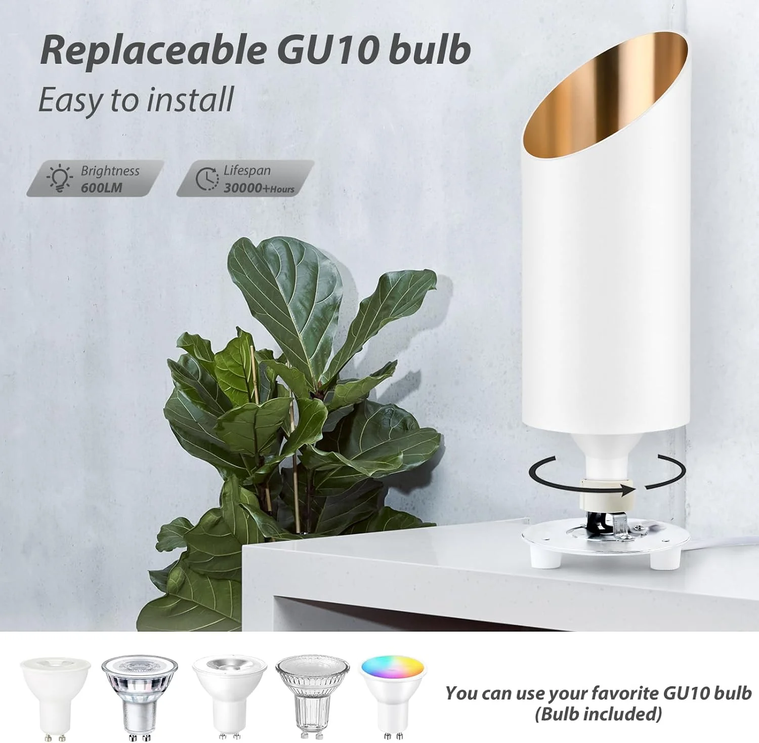 چراغ LED روکار GeyouLux، چراغ نقطه ای ضد آب IP44، توان 6 وات، 600 لومن، چراغ کف آلومینیومی برای اتاق نشیمن، چراغ کف با کلید پایی، شامل لامپ GU10 2700K سفید گرم چراغ LED روکار GeyouLux، چراغ نقطه ای ضد آب IP44، توان 6 وات، 600 لومن، چراغ کف آلومینیومی برای اتاق نشیمن، چراغ کف با کلید پایی، شامل لامپ GU10 2700K سفید گرم