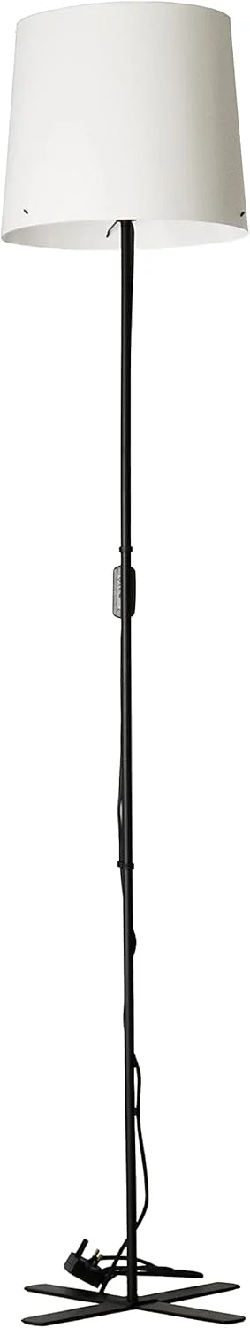 ایکیا BARLAST چراغ ایستاده پایه دار مدرن و مینیمال با کلاهک، مشکی/سفید، 150 سانتی متر، E27 - ست 2 عددی ایکیا BARLAST چراغ ایستاده پایه دار مدرن و مینیمال با کلاهک، مشکی/سفید، 150 سانتی متر، E27 - ست 2 عددی