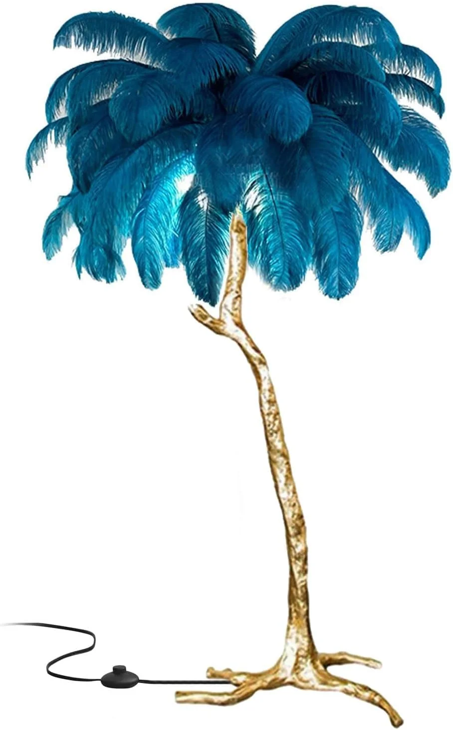چراغ پر شترمرغ مدرن، چراغ ایستاده پر شترمرغ نوردیک با قابلیت تغییر 3 رنگ نور، بدنه چراغ رزینی طلایی، چراغ های پر پایه بلند برای دکوراسیون منزل و دفتر کار، آبی، 60x55 سانتی متر چراغ پر شترمرغ مدرن، چراغ ایستاده پر شترمرغ نوردیک با قابلیت تغییر 3 رنگ نور، بدنه چراغ رزینی طلایی، چراغ های پر پایه بلند برای دکوراسیون منزل و دفتر کار، آبی، 60x55 سانتی متر