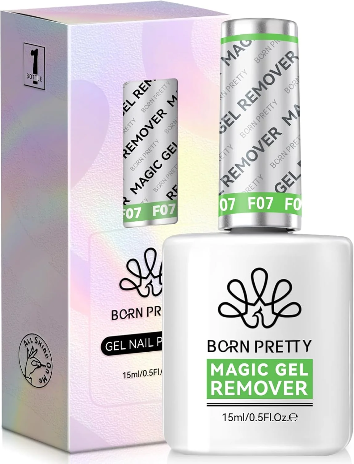 لاک پاک کن ژلی جادویی بورن پریتی، بدون HEMA و TPO، لاک ناخن را به سرعت در 2-5 دقیقه پاک می کند، بدون نیاز به خیساندن یا پیچیدن فویل