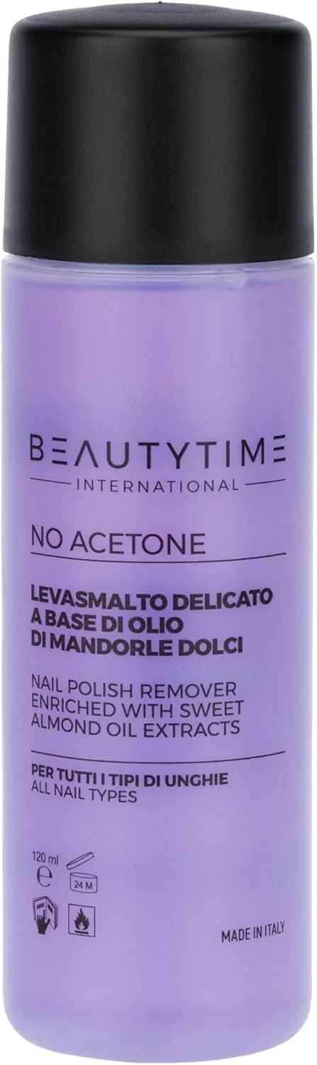 لاک پاک کن Beautytime بر پایه روغن بادام شیرین - بدون استون