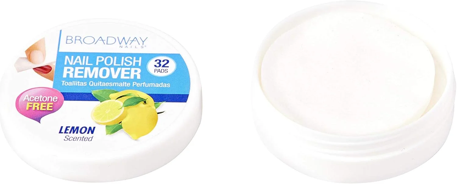 پد لاک پاک کن Broadway با رایحه لیمو، 36 عددی پد لاک پاک کن Broadway با رایحه لیمو، 36 عددی