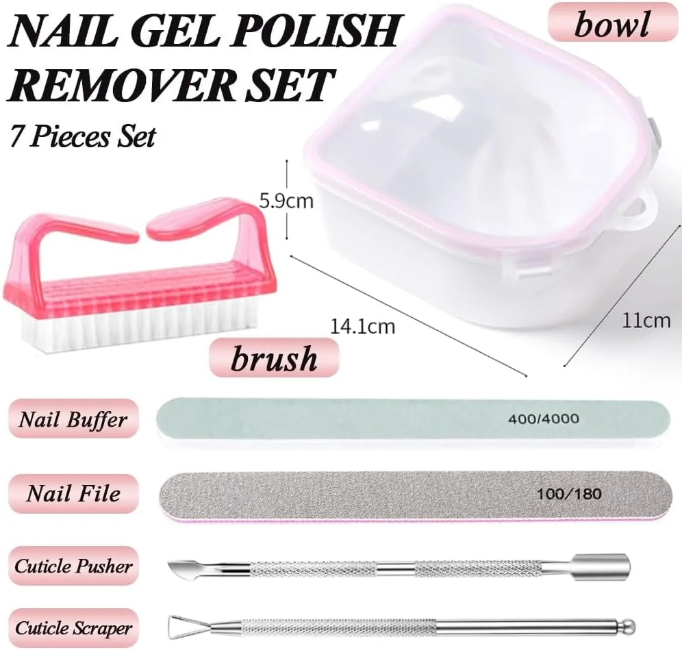 کاسه خیساندن ناخن آزونی، کیت ریموور لاک ژل ناخن، 2 عدد کاسه خیساندن ژل، ریموور پودر دیپ پولیش، کاسه مانیکور، کاسه خیساندن ناخن برای ناخن های اکریلیک، برس ناخن، عقب زننده کوتیکول، لایه بردار کوتیکول کاسه خیساندن ناخن آزونی، کیت ریموور لاک ژل ناخن، 2 عدد کاسه خیساندن ژل، ریموور پودر دیپ پولیش، کاسه مانیکور، کاسه خیساندن ناخن برای ناخن های اکریلیک، برس ناخن، عقب زننده کوتیکول، لایه بردار کوتیکول