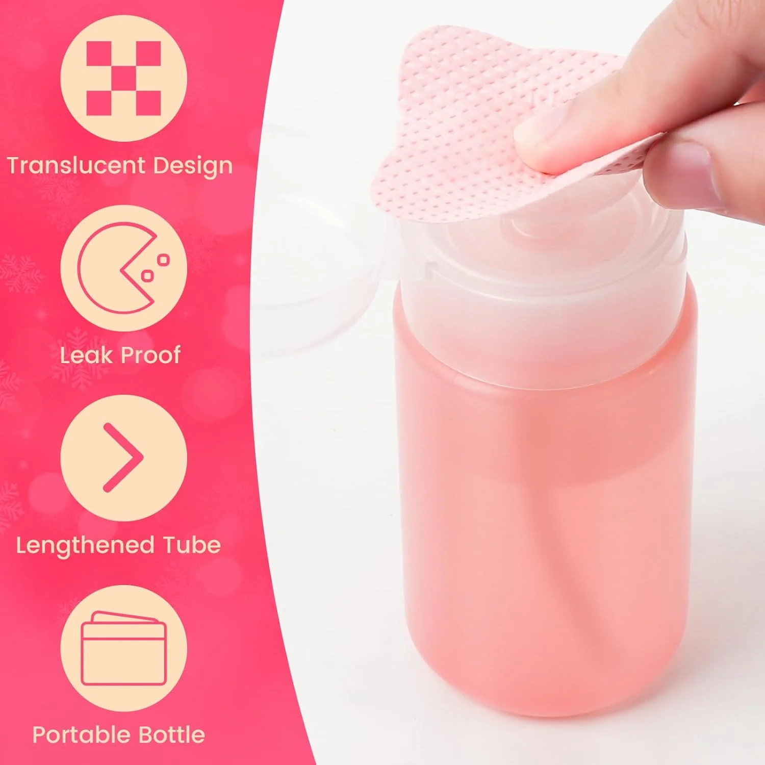 400 عدد پد بدون پرز ناخن به همراه پخش کننده - پدهای پاک کننده لاک ژل با پخش کننده استون 100% خالص، پد بدون پرز به همراه 1 عدد بطری خالی پمپ استون 120 میلی لیتری، لوازم ناخن 400 عدد پد بدون پرز ناخن به همراه پخش کننده - پدهای پاک کننده لاک ژل با پخش کننده استون 100% خالص، پد بدون پرز به همراه 1 عدد بطری خالی پمپ استون 120 میلی لیتری، لوازم ناخن