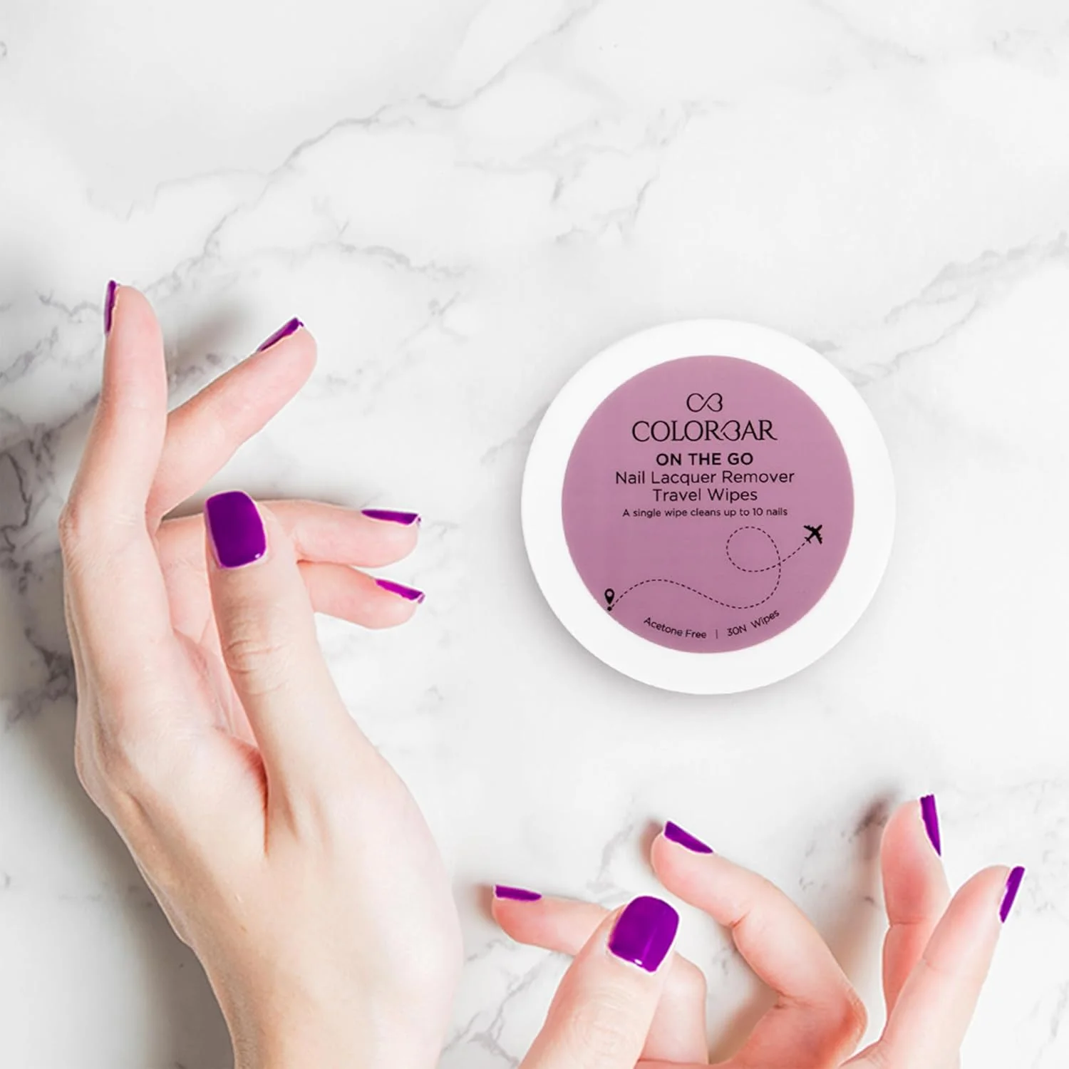 دستمال مرطوب پاک کننده لاک ناخن Colorbar On the Go، رایحه دسته گل رنگین کمانی، 30 عدد دستمال مرطوب پاک کننده لاک ناخن Colorbar On the Go، رایحه دسته گل رنگین کمانی، 30 عدد