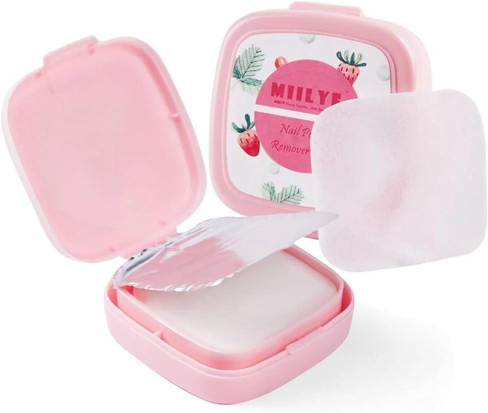 پد لاک پاک کن جعبه ای MIILYE، 40 عددی، حمل آسان، پاک کننده فوری لاک ناخن، بدون پرز، مناسب برای لاک های معمولی بر پایه آب/روغن (40 عدد) پد لاک پاک کن جعبه ای MIILYE، 40 عددی، حمل آسان، پاک کننده فوری لاک ناخن، بدون پرز، مناسب برای لاک های معمولی بر پایه آب/روغن (40 عدد)