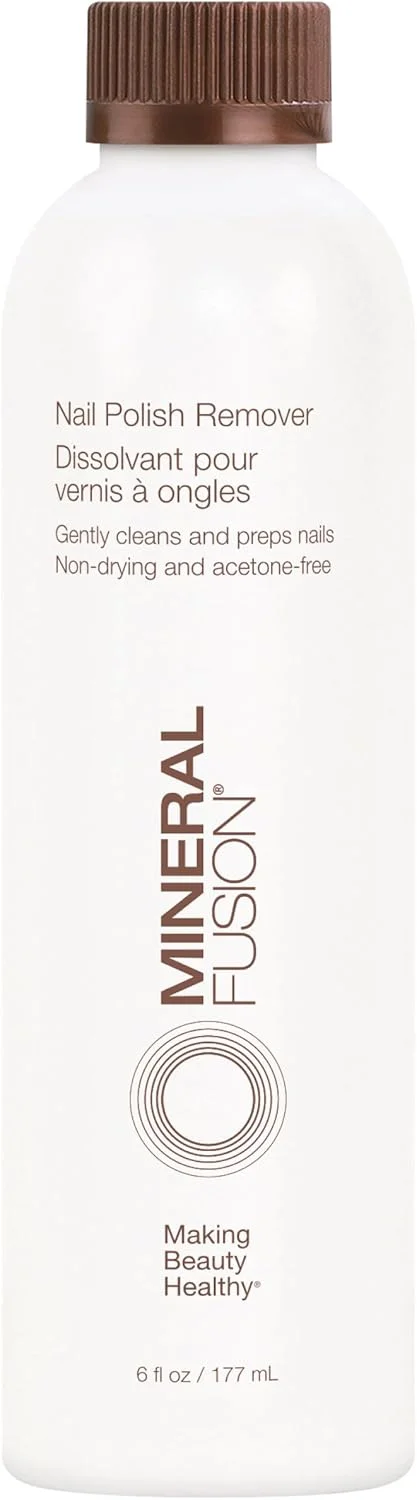 محلول پاک کننده لاک ناخن مینرال فیوژن، بدون استون و غیر خشک کننده برای لاک های معمولی و شلاک، 177 میلی لیتر