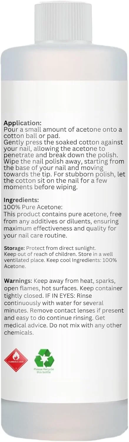 محلول پاک کننده لاک ناخن استون خالص 100% JAN LONDON برای ژل UV/LED، ناخن های اکریلیک و خیساندن لاک ناخن - فرمول قوی و سریع الاثر، 2 عدد 500 میلی لیتر محلول پاک کننده لاک ناخن استون خالص 100% JAN LONDON برای ژل UV/LED، ناخن های اکریلیک و خیساندن لاک ناخن - فرمول قوی و سریع الاثر، 2 عدد 500 میلی لیتر