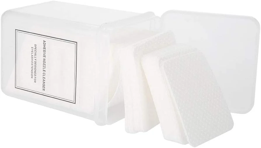 200 عدد پد ناخن بدون پرز، پد پنبه ای پاک کننده لاک ناخن، پد پنبه ای مانیکور، پاک کننده ژل لاک، دستمال مرطوب برای پاک کننده لاک ناخن، اکستنشن مژه و طراحی ناخن