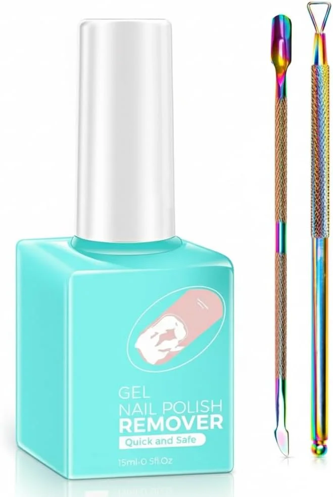 کیت ریموور لاک ژل، فرمول طبیعی قابل حمل 15 میلی لیتری AZONEE با عقب زن و اسکراپر کوتیکول، ریمو سریع و ملایم لاک ژل بدون نیاز به خیساندن یا پیچیدن کیت ریموور لاک ژل، فرمول طبیعی قابل حمل 15 میلی لیتری AZONEE با عقب زن و اسکراپر کوتیکول، ریمو سریع و ملایم لاک ژل بدون نیاز به خیساندن یا پیچیدن