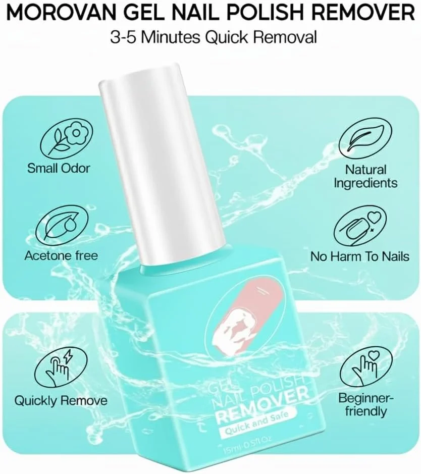 کیت ریموور لاک ژل، فرمول طبیعی قابل حمل 15 میلی لیتری AZONEE با عقب زن و اسکراپر کوتیکول، ریمو سریع و ملایم لاک ژل بدون نیاز به خیساندن یا پیچیدن کیت ریموور لاک ژل، فرمول طبیعی قابل حمل 15 میلی لیتری AZONEE با عقب زن و اسکراپر کوتیکول، ریمو سریع و ملایم لاک ژل بدون نیاز به خیساندن یا پیچیدن