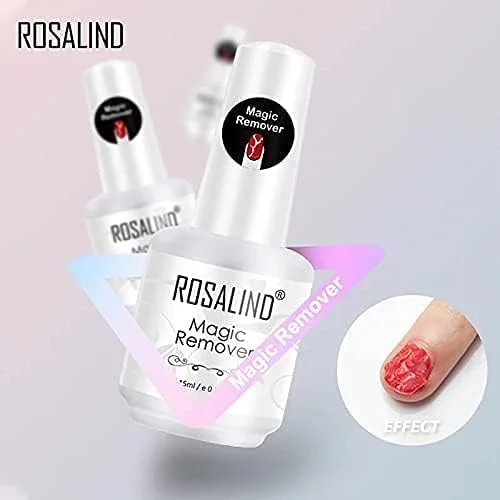 محلول پاک کننده لاک ژل جادویی رزالیند La Rosa Productos Profesionales Rosalind حجم 15 میلی لیتر