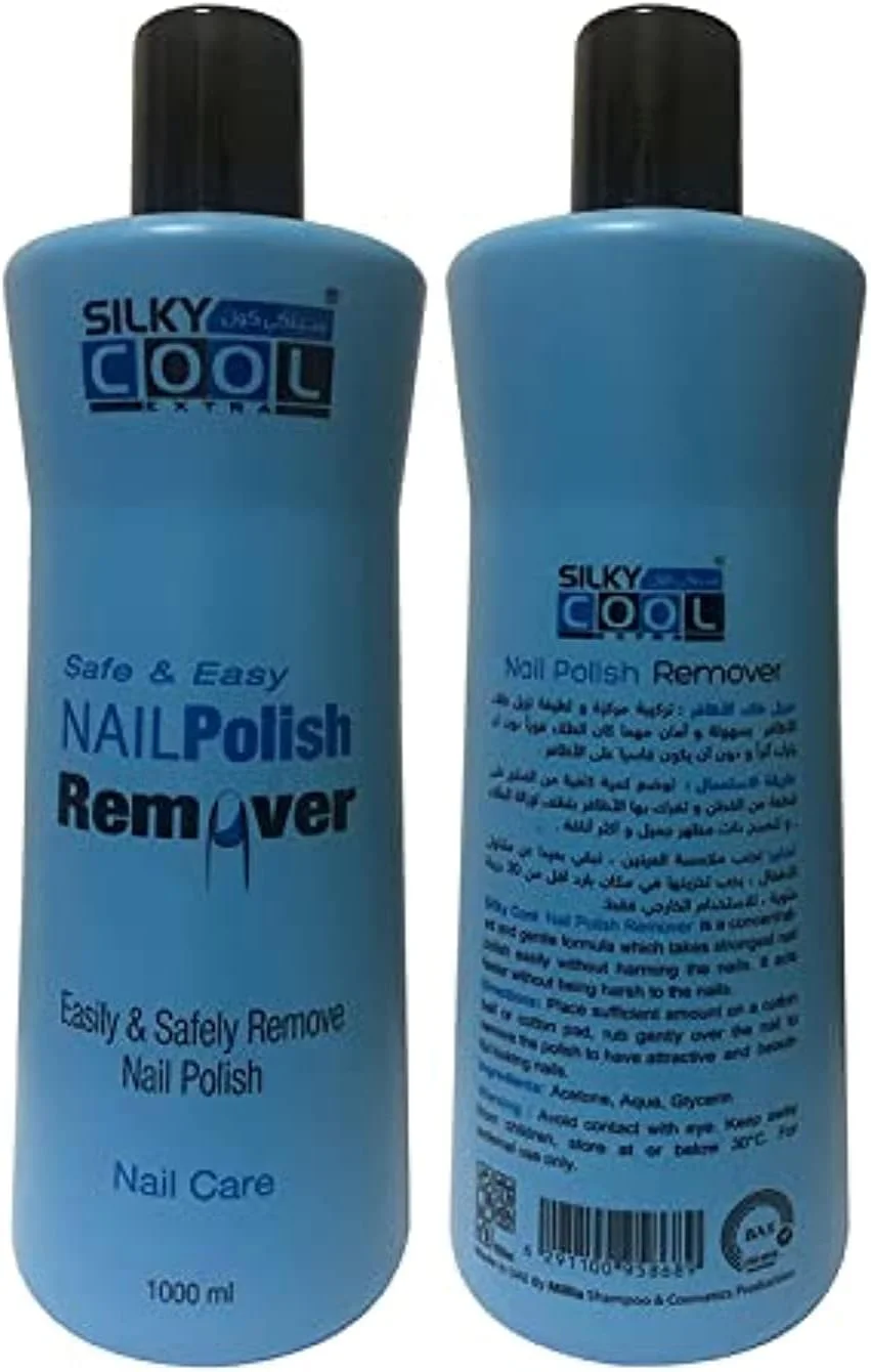 پاک کننده لاک ناخن ابریشمی خنک با استون ۱۰۰۰ میلی لیتر پاک کننده لاک ناخن ابریشمی خنک با استون ۱۰۰۰ میلی لیتر