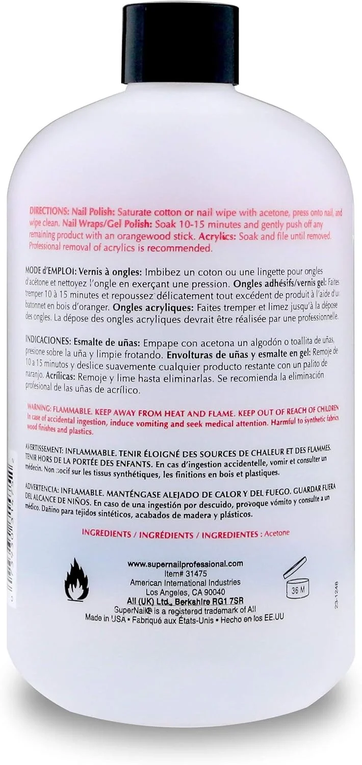 استون خالص سوپر نیل، مطابق تصویر 473 میلی لیتر استون خالص سوپر نیل، مطابق تصویر 473 میلی لیتر