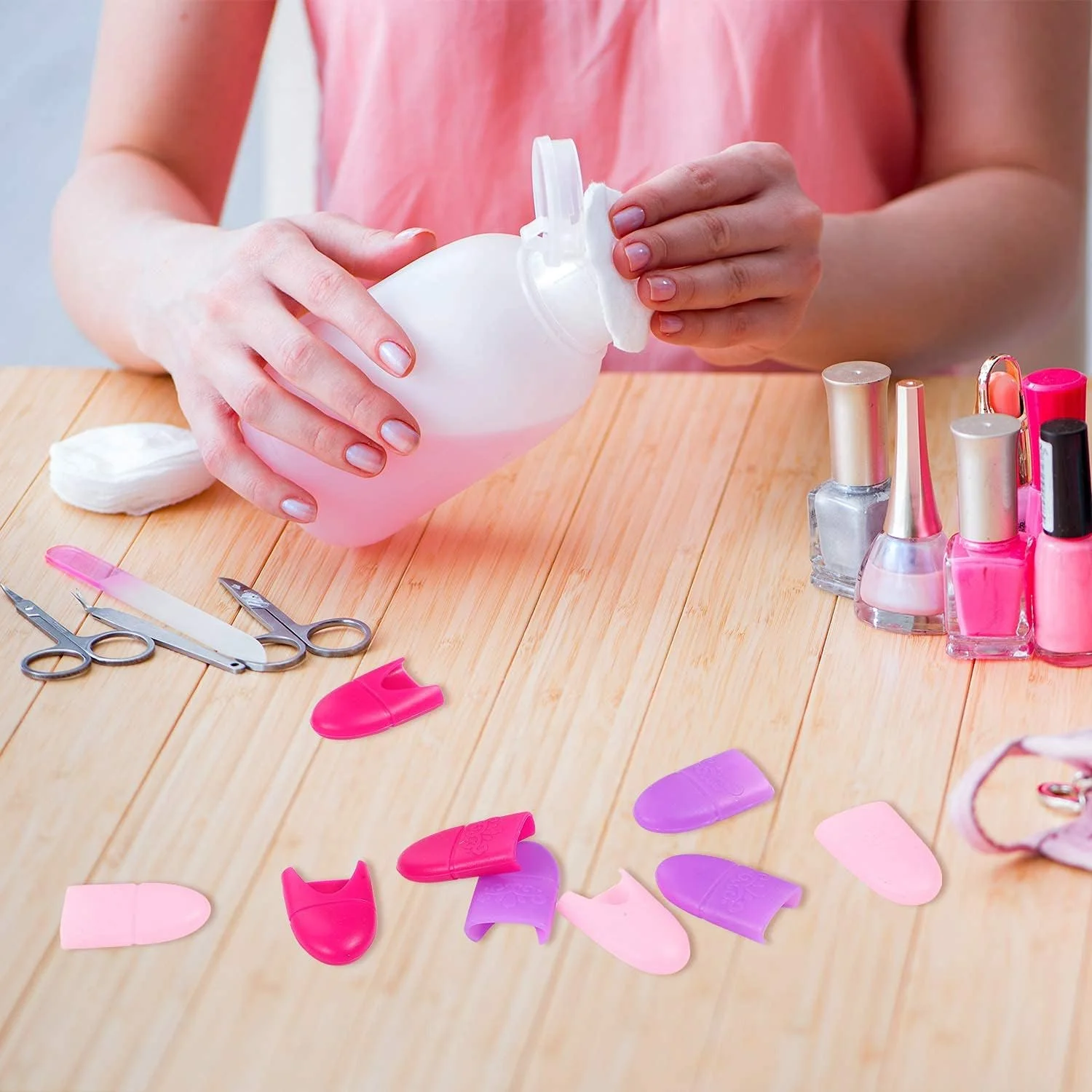 کلاهک های ناخن پوشیدنی SYOSI، پاک کننده لاک ناخن ژلی سیلیکونی، روکش پاک کننده، کلاهک های خیساندنی قابل استفاده مجدد در رنگ های بنفش، گلگون و صورتی برای لوازم ناخن DIY برای خانه و سالن حرفه ای 30 عدد کلاهک های ناخن پوشیدنی SYOSI، پاک کننده لاک ناخن ژلی سیلیکونی، روکش پاک کننده، کلاهک های خیساندنی قابل استفاده مجدد در رنگ های بنفش، گلگون و صورتی برای لوازم ناخن DIY برای خانه و سالن حرفه ای 30 عدد