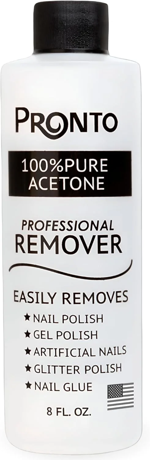 استون خالص Pronto - پاک کننده سریع و حرفه ای لاک ناخن برای ناخن های طبیعی، ژلی، اکریلیک و کاشت (240 میلی لیتر) استون خالص Pronto - پاک کننده سریع و حرفه ای لاک ناخن برای ناخن های طبیعی، ژلی، اکریلیک و کاشت (240 میلی لیتر)