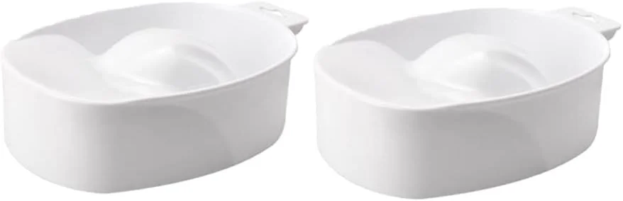 کاسه خیساندن ناخن حرفه ای | ابزار مانیکور و اسپا ناخن | کاسه خیساندن ناخن اکریلیک (سفید، 2 عدد) کاسه خیساندن ناخن حرفه ای | ابزار مانیکور و اسپا ناخن | کاسه خیساندن ناخن اکریلیک (سفید، 2 عدد)