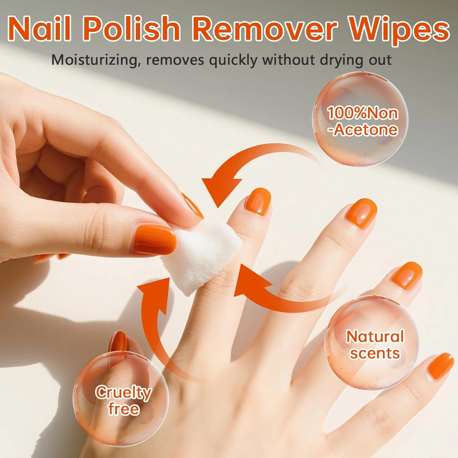 پدهای لاک پاک کن بدون استون، 60 عدد پد لاک پاک کن سایز بزرگ 8cm*8cm، بسته بندی تکی مناسب مسافرت، استفاده حرفه ای در سالن های ناخن و منزل پدهای لاک پاک کن بدون استون، 60 عدد پد لاک پاک کن سایز بزرگ 8cm*8cm، بسته بندی تکی مناسب مسافرت، استفاده حرفه ای در سالن های ناخن و منزل