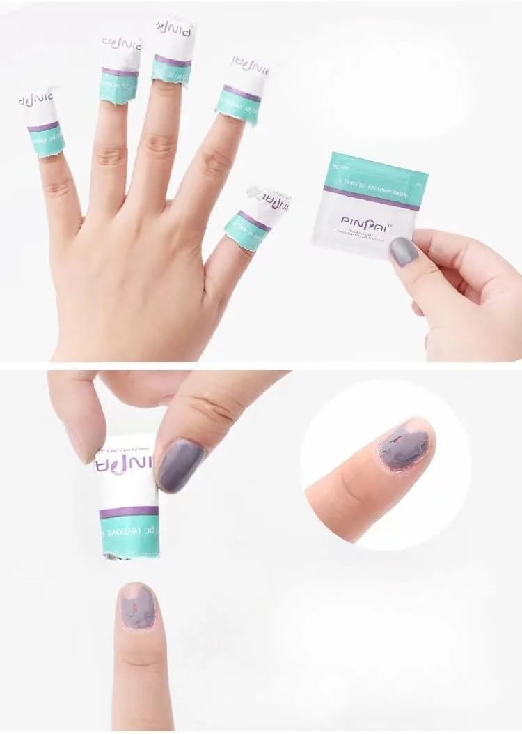 پدهای لاک پاک کن فویلی، 200 عدد پد استون اکریلیک فویلی پاک کننده لاک ژل یو وی ابزار برداشتن لاک شلاک پدهای لاک پاک کن فویلی، 200 عدد پد استون اکریلیک فویلی پاک کننده لاک ژل یو وی ابزار برداشتن لاک شلاک