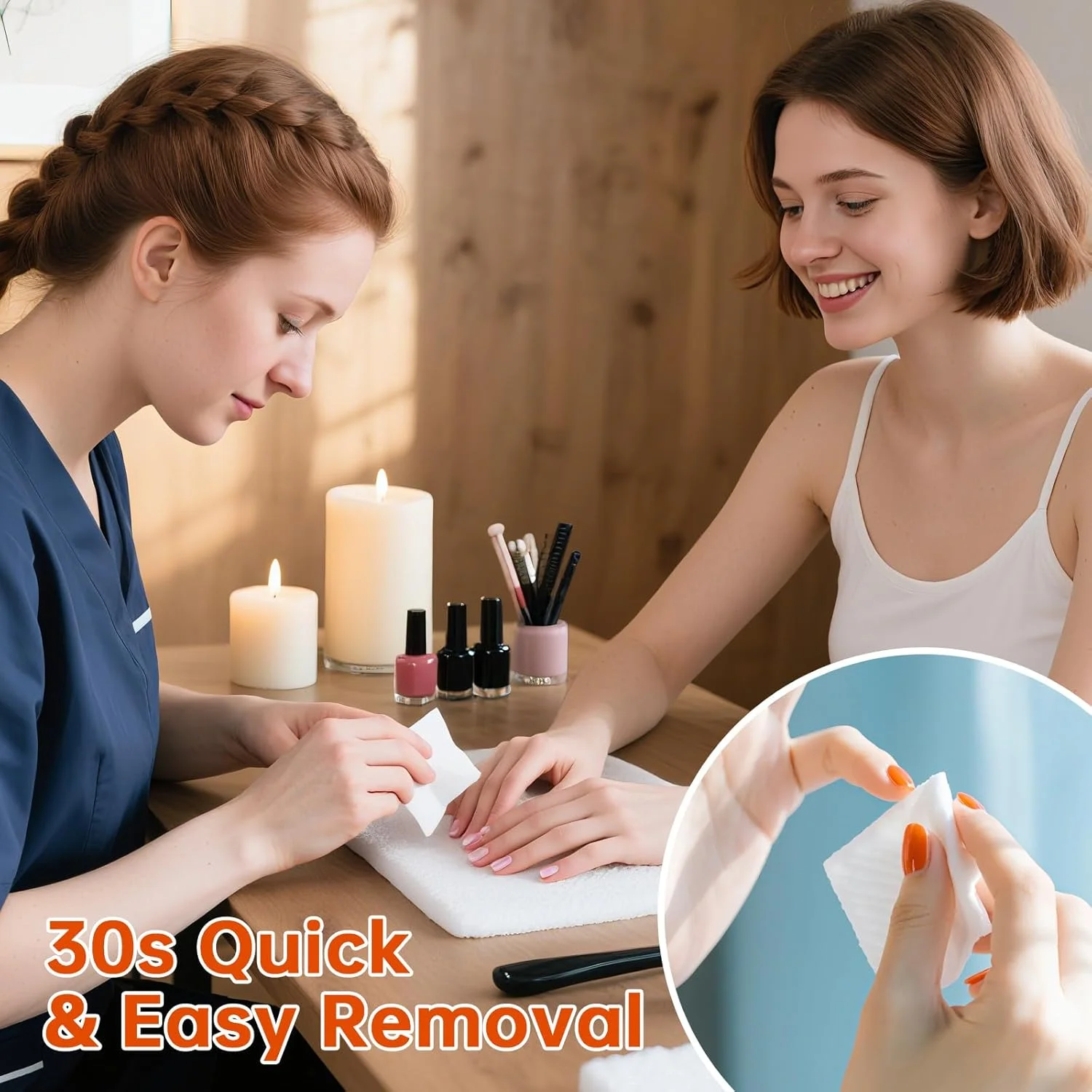 پدهای لاک پاک کن بدون استون، 60 عدد پد لاک پاک کن سایز بزرگ 8cm*8cm، بسته بندی تکی مناسب مسافرت، استفاده حرفه ای در سالن های ناخن و منزل پدهای لاک پاک کن بدون استون، 60 عدد پد لاک پاک کن سایز بزرگ 8cm*8cm، بسته بندی تکی مناسب مسافرت، استفاده حرفه ای در سالن های ناخن و منزل