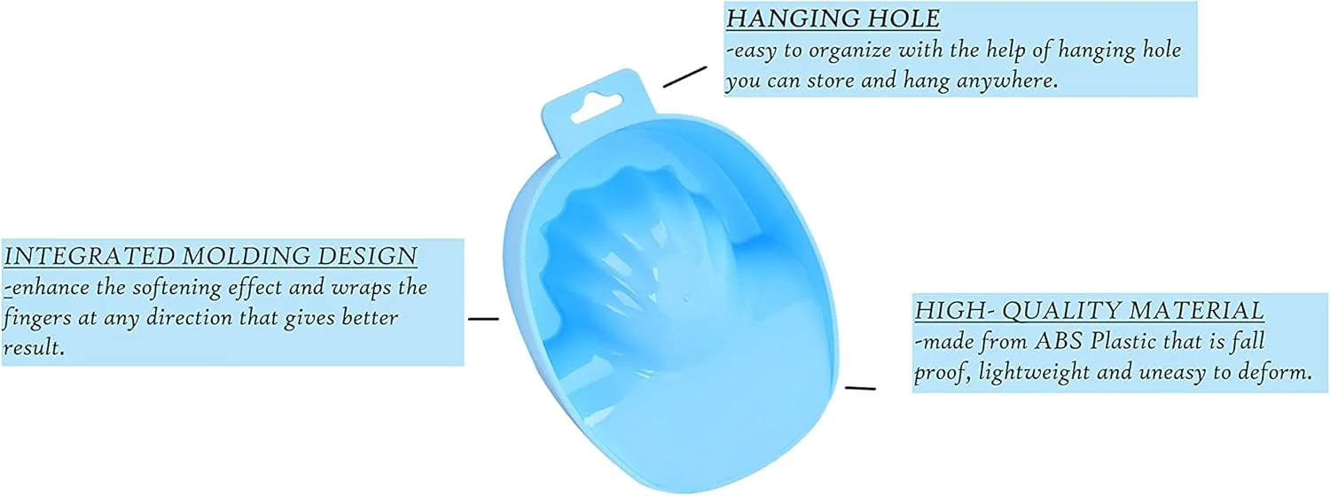 کاسه خیساندن ناخن حرفه ای | ابزار مانیکور و اسپا ناخن | کاسه خیساندن ناخن اکریلیک (سفید، 2 عدد) کاسه خیساندن ناخن حرفه ای | ابزار مانیکور و اسپا ناخن | کاسه خیساندن ناخن اکریلیک (سفید، 2 عدد)