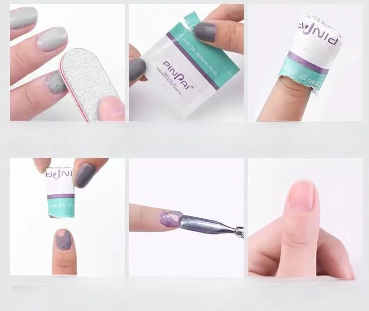 پدهای لاک پاک کن فویلی، 200 عدد پد استون اکریلیک فویلی پاک کننده لاک ژل یو وی ابزار برداشتن لاک شلاک پدهای لاک پاک کن فویلی، 200 عدد پد استون اکریلیک فویلی پاک کننده لاک ژل یو وی ابزار برداشتن لاک شلاک