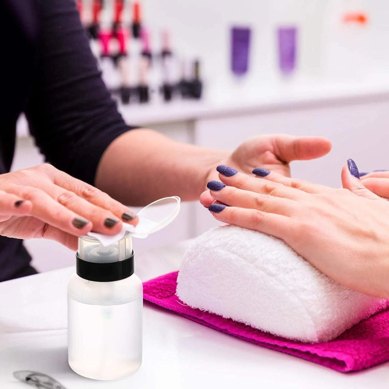 مجموعه 4 عددی بطری پمپ فشاری قفلدار خالی TERRIFI برای الکل، استون، لاک پاککن و پاککننده آرایش، 200 میلی لیتر مجموعه 4 عددی بطری پمپ فشاری قفلدار خالی TERRIFI برای الکل، استون، لاک پاککن و پاککننده آرایش، 200 میلی لیتر