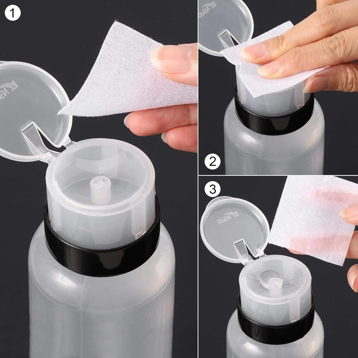 مجموعه 4 عددی بطری پمپ فشاری قفلدار خالی TERRIFI برای الکل، استون، لاک پاککن و پاککننده آرایش، 200 میلی لیتر مجموعه 4 عددی بطری پمپ فشاری قفلدار خالی TERRIFI برای الکل، استون، لاک پاککن و پاککننده آرایش، 200 میلی لیتر