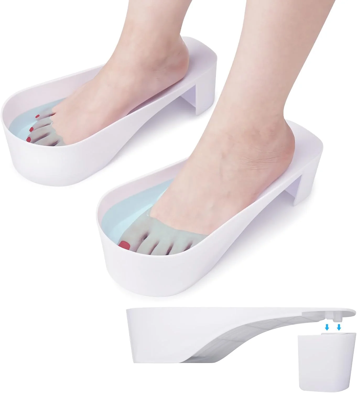 کاسه خیساندن ناخن پا Yokilly، 2 عدد کاسه خیساندن ناخن پا، کاسه وان حمام پا با طرح کفش، کاسه خیساندن ناخن اسپا پدیکور مقاوم در برابر استون برای از بین بردن لاک ژل پودر دیپ (سفید) کاسه خیساندن ناخن پا Yokilly، 2 عدد کاسه خیساندن ناخن پا، کاسه وان حمام پا با طرح کفش، کاسه خیساندن ناخن اسپا پدیکور مقاوم در برابر استون برای از بین بردن لاک ژل پودر دیپ (سفید)