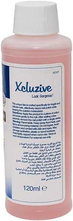 لاک پاک کن مرطوب کننده Xcluzive با رایحه توت فرنگی 120 میلی لیتر