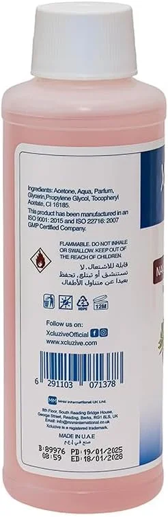 لاک پاک کن مرطوب کننده Xcluzive با رایحه توت فرنگی 120 میلی لیتر