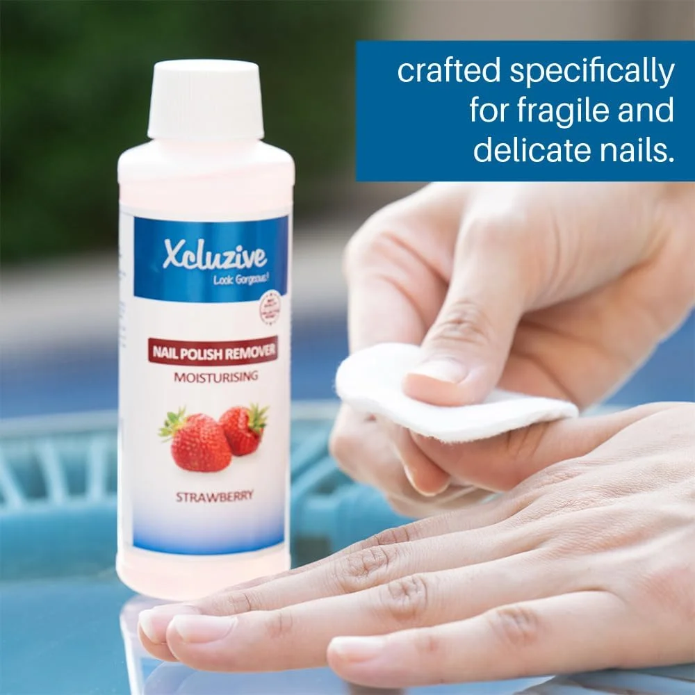 لاک پاک کن مرطوب کننده Xcluzive با رایحه توت فرنگی 120 میلی لیتر