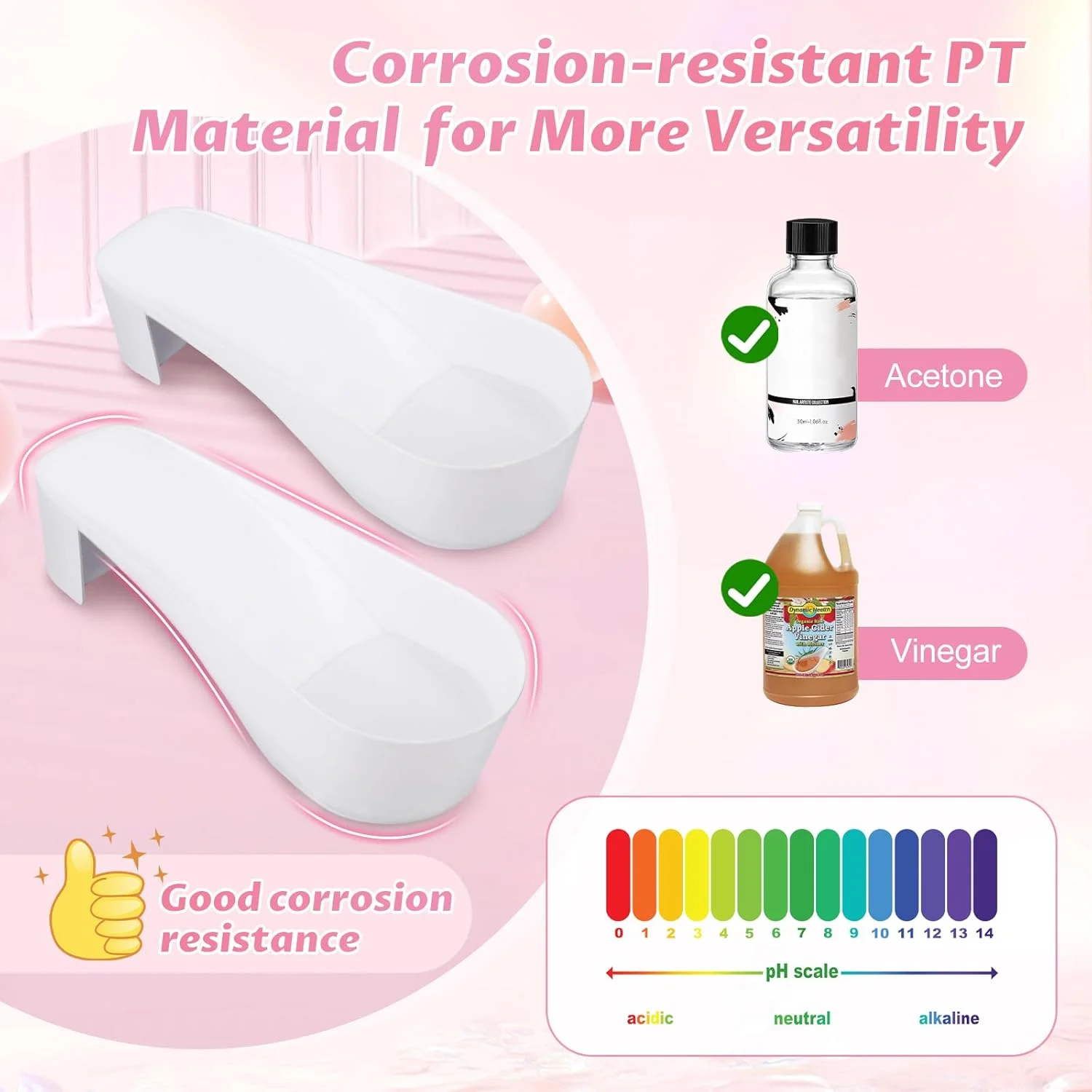 کاسه خیساندن ناخن پا Yokilly، 2 عدد کاسه خیساندن ناخن پا، کاسه وان حمام پا با طرح کفش، کاسه خیساندن ناخن اسپا پدیکور مقاوم در برابر استون برای از بین بردن لاک ژل پودر دیپ (سفید)