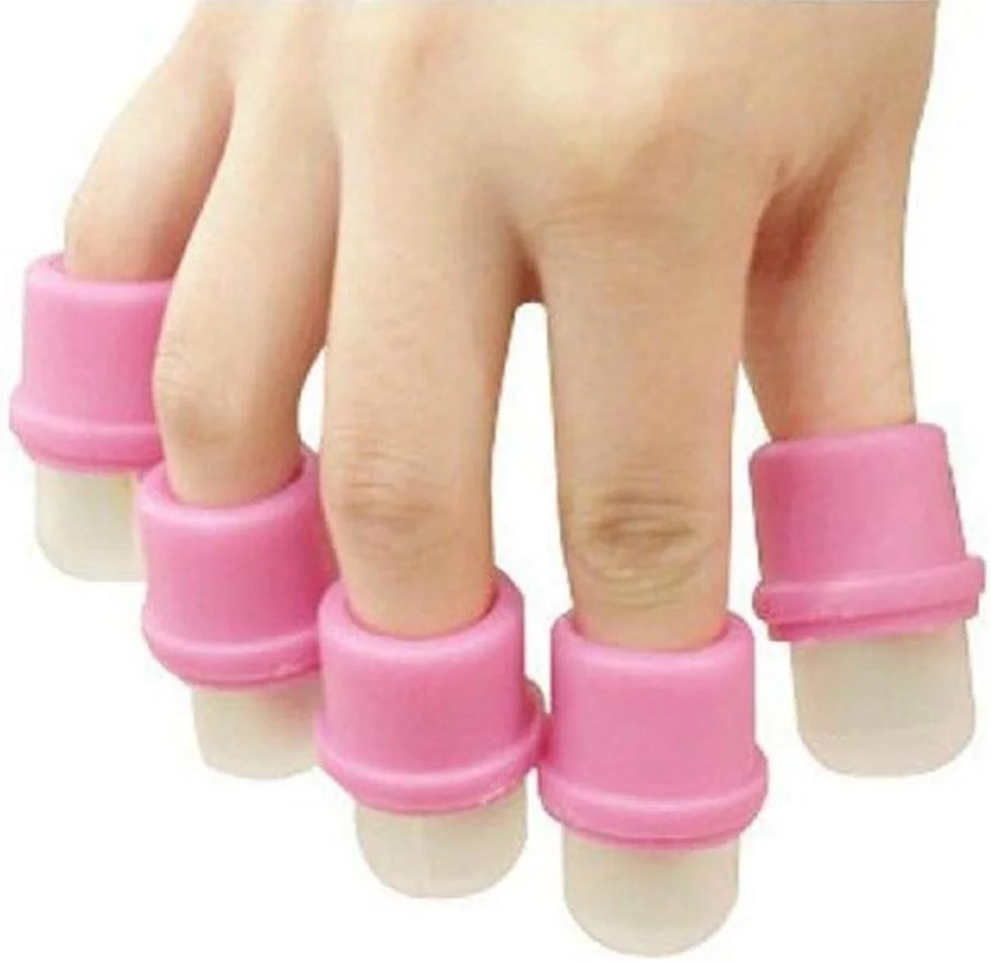 ست 10 عددی گیره ناخن Tvoip برای ریموور لاک اکریلیک، ابزار کلیپس پاک کننده لاک ژل