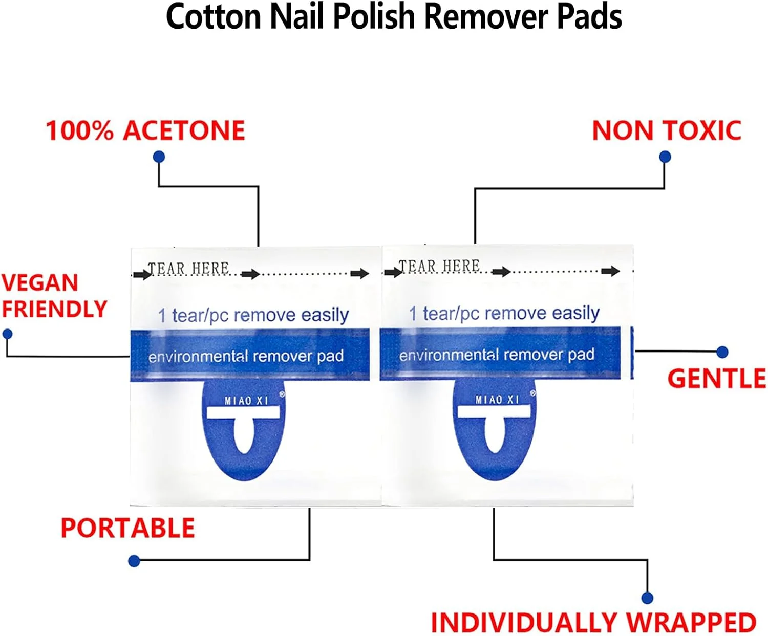 پدهای پاک کننده لاک ناخن موسیلان، 200 عدد، بسته بندی تکی، پدهای پاک کننده سریع لاک ناخن استون، دستمال مرطوب، پاک کننده آسان ناخن، پدهای پاک کننده خیس کننده - ابزار مراقبت از ناخن های ژل UV
