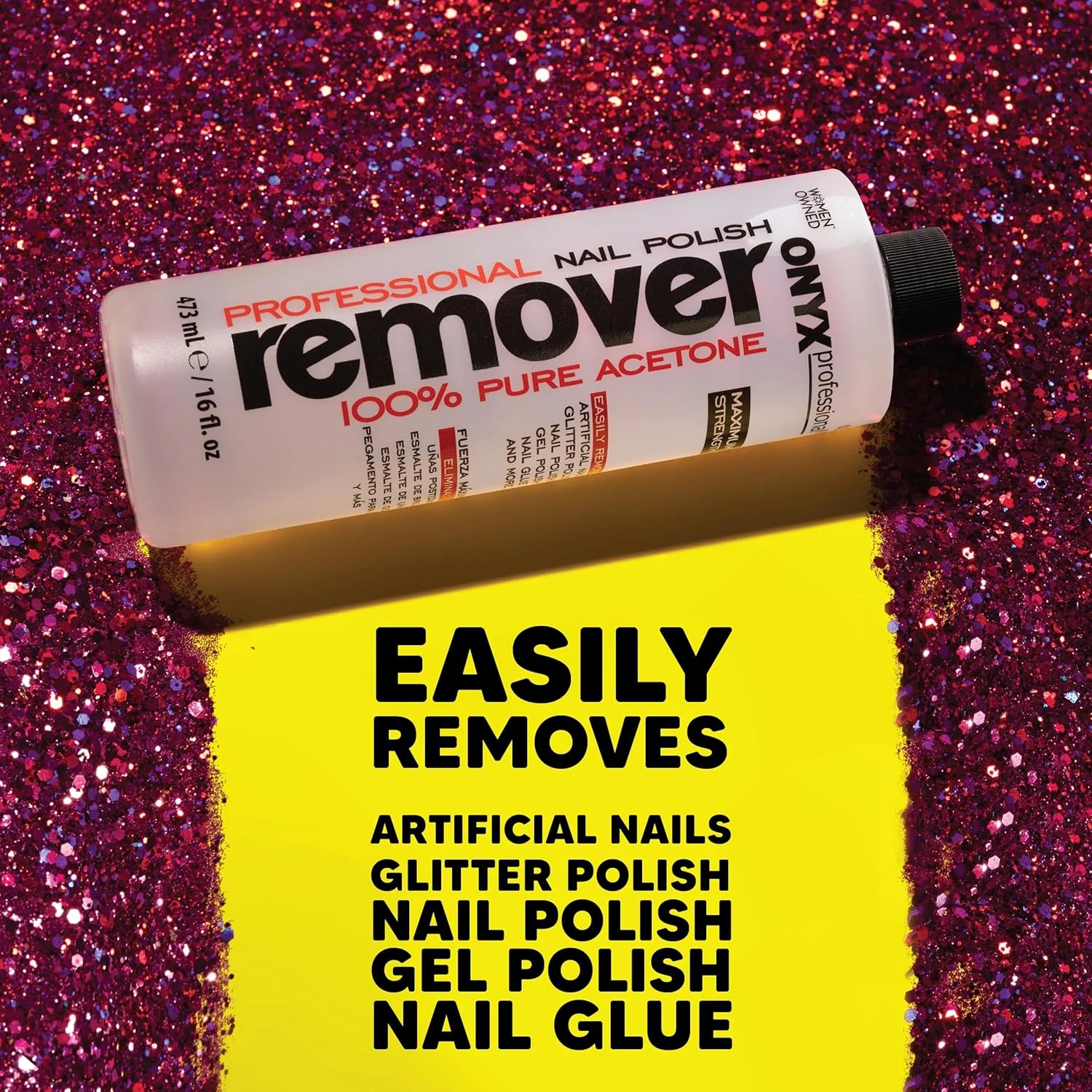 کیت ریموور لاک ناخن استون خالص 100% اونیکس پروفشنال به همراه سوهان ناخن 7 اینچی، ریموور لاک ناخن با قدرت حداکثری برای لاک ژل، ناخن مصنوعی و لاک اکلیلی، فرمول سریع و موثر، 473 میلی لیتر کیت ریموور لاک ناخن استون خالص 100% اونیکس پروفشنال به همراه سوهان ناخن 7 اینچی، ریموور لاک ناخن با قدرت حداکثری برای لاک ژل، ناخن مصنوعی و لاک اکلیلی، فرمول سریع و موثر، 473 میلی لیتر