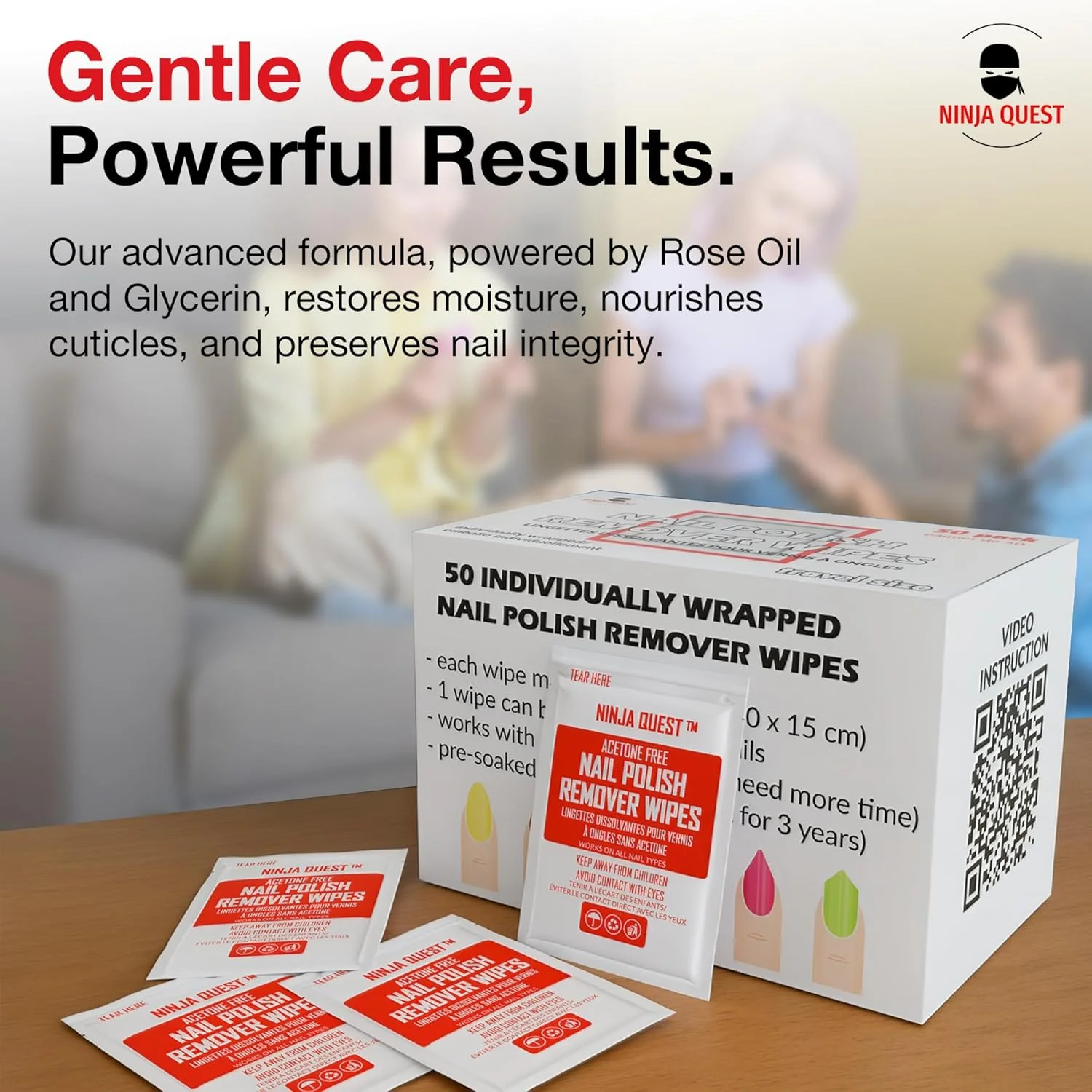 پدهای پاک کننده لاک ناخن - 100% بدون استون - بسته 50 عددی - بسته بندی تکی - دستمال مرطوب پاک کننده سریع لاک ناخن - کیت مسافرتی ناخن برای پاک کردن لاک ناخن در خانه و استفاده حرفه ای پدهای پاک کننده لاک ناخن - 100% بدون استون - بسته 50 عددی - بسته بندی تکی - دستمال مرطوب پاک کننده سریع لاک ناخن - کیت مسافرتی ناخن برای پاک کردن لاک ناخن در خانه و استفاده حرفه ای