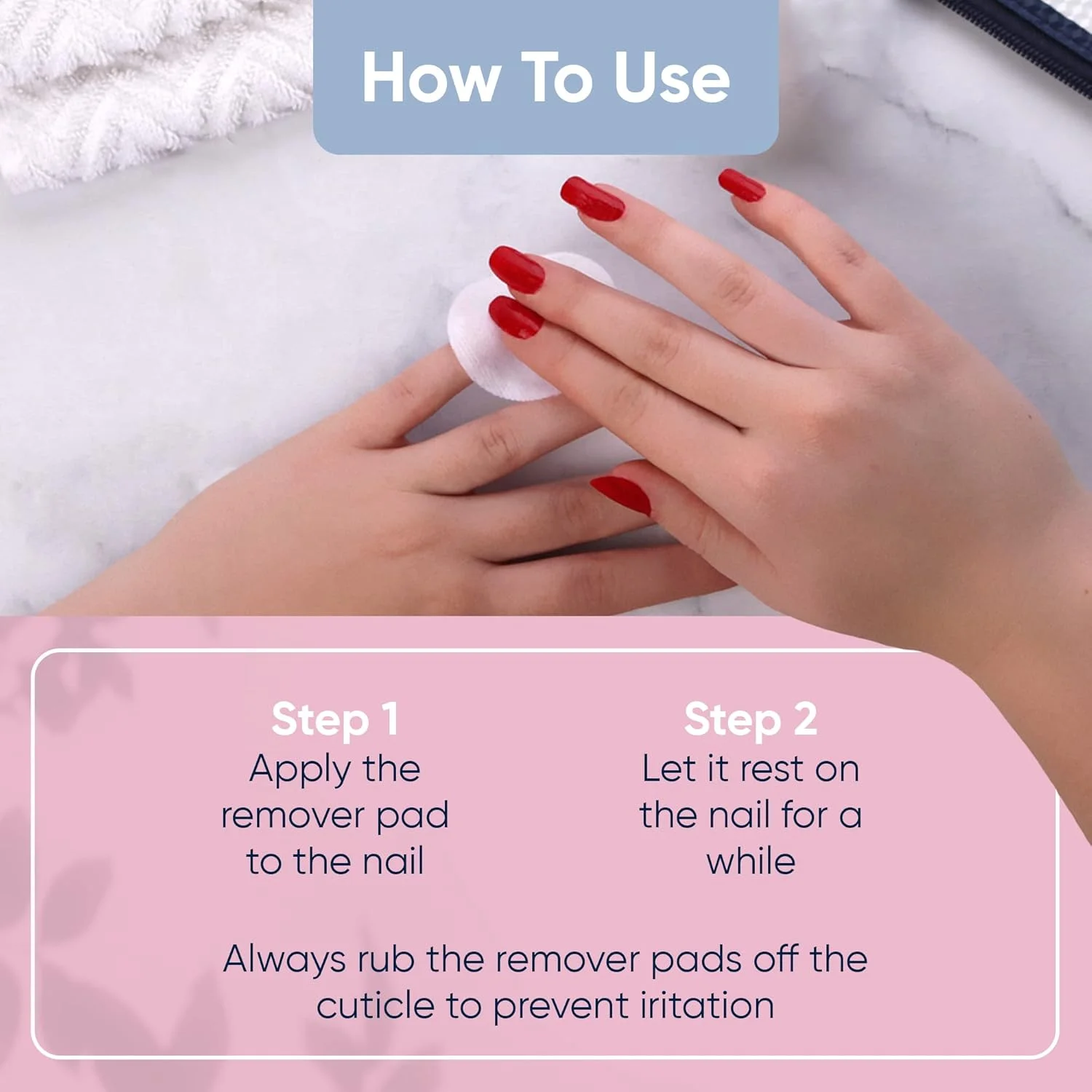 پدهای پاک کننده لاک ناخن ملایم Herome بدون استون - 30 عدد - سایز مسافرتی پدهای پاک کننده لاک ناخن مراقبتی Herome پدهای پاک کننده لاک ناخن ملایم Herome بدون استون - 30 عدد - سایز مسافرتی پدهای پاک کننده لاک ناخن مراقبتی Herome