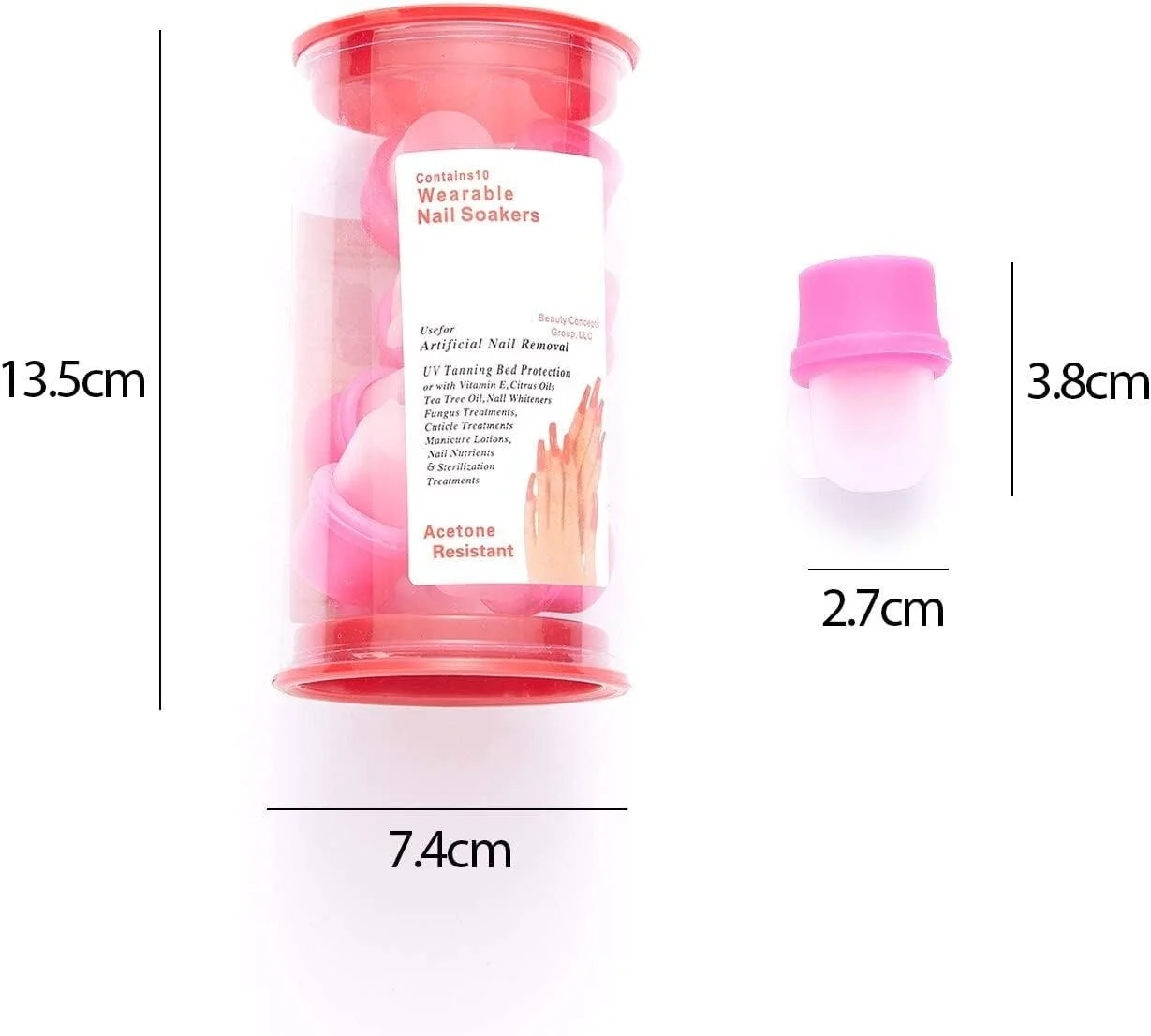 10 عدد کلاهک ناخن خیس کننده سیلیکونی برای برداشتن ناخن مصنوعی - صورتی 10 عدد کلاهک ناخن خیس کننده سیلیکونی برای برداشتن ناخن مصنوعی - صورتی